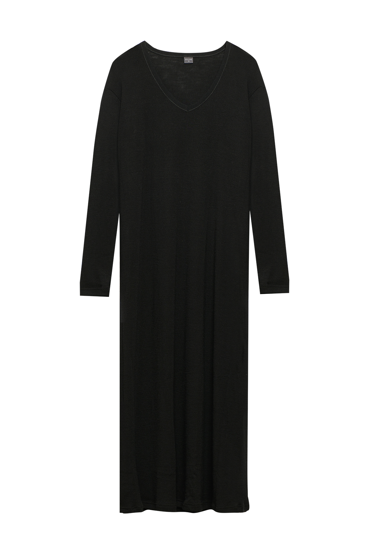 Jurk met v-hals van merinowol voor dames - Gratis Verze