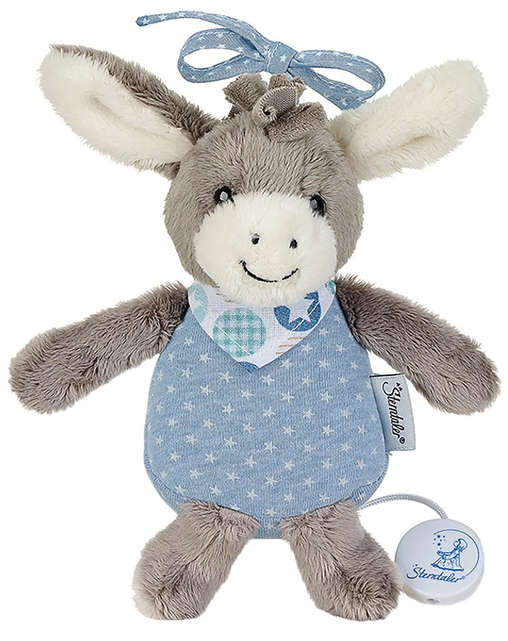 Spieluhr S – ESEL EMMI in blau/grau