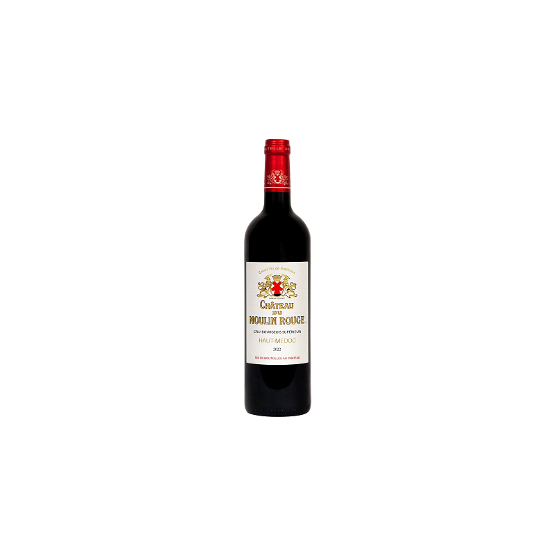 Château du MOULIN ROUGE 2022 - Haut-Médoc - Cru Bourgeois Supérieur - par Carton de 6 bouteilles 75 cl