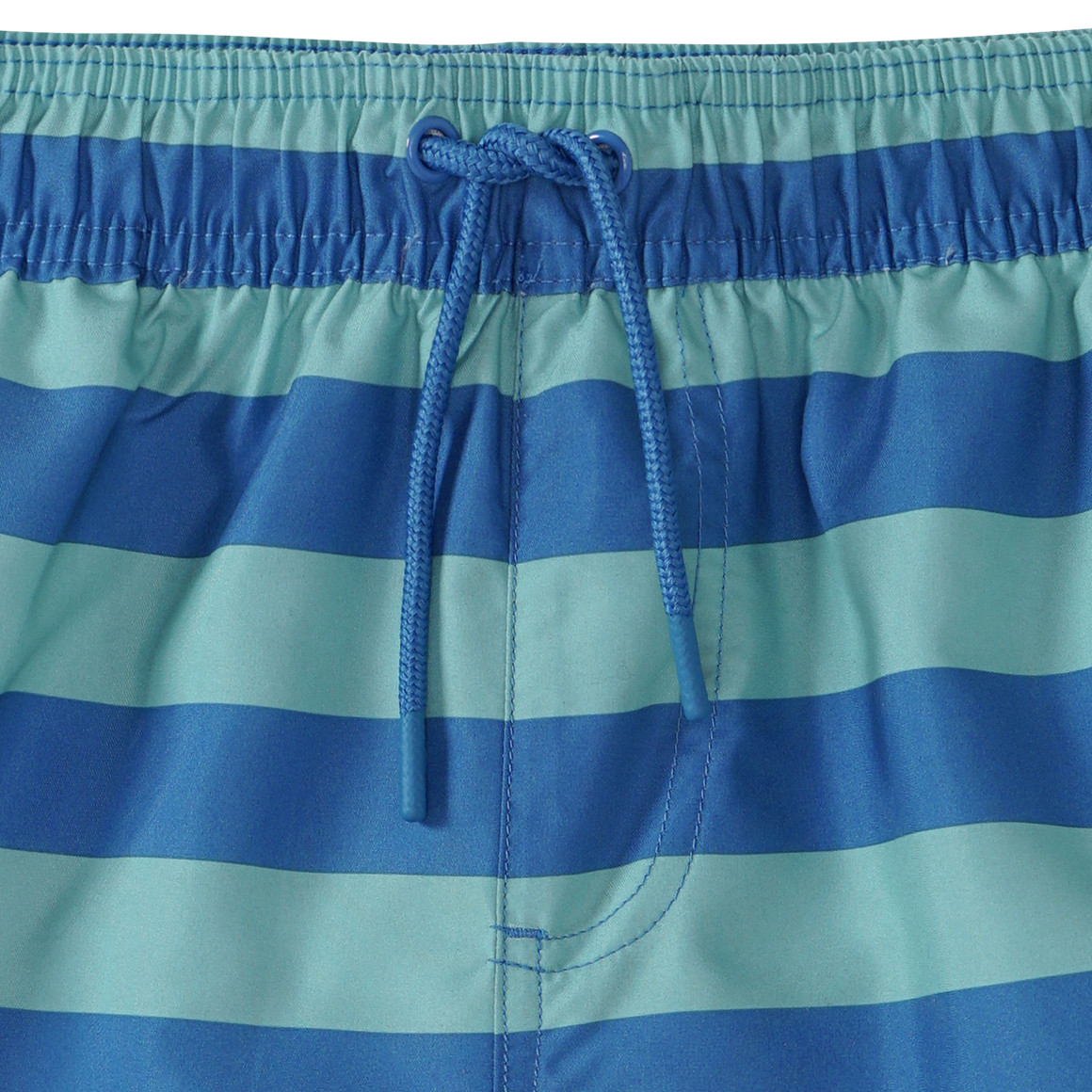 Famy Jungen Badeshorts mit Streifen blau / türkis