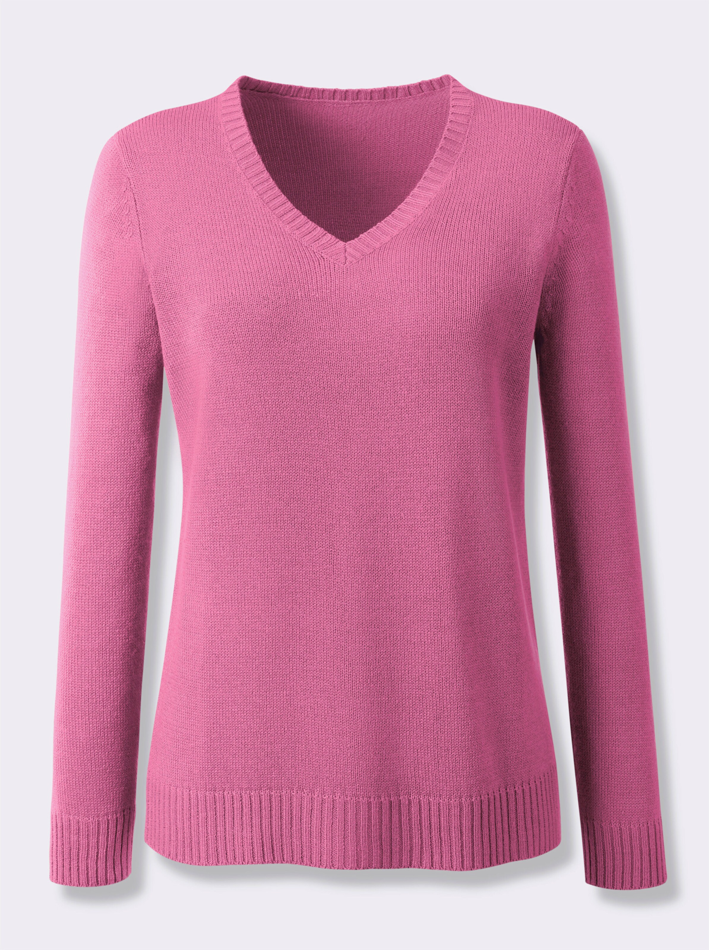 V-Ausschnitt-Pullover