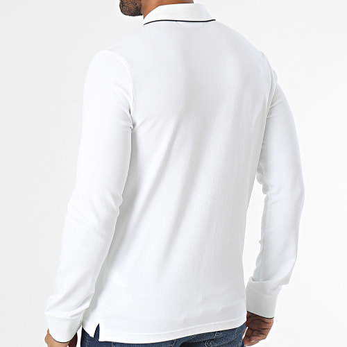 Polo Manches Longues Stretch Pique Tipping 2236 Beige Clair