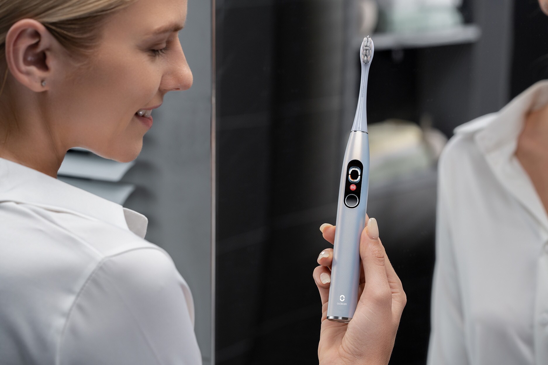 Oclean X Pro Digital Duo blau Elektrische Zahnbürste
