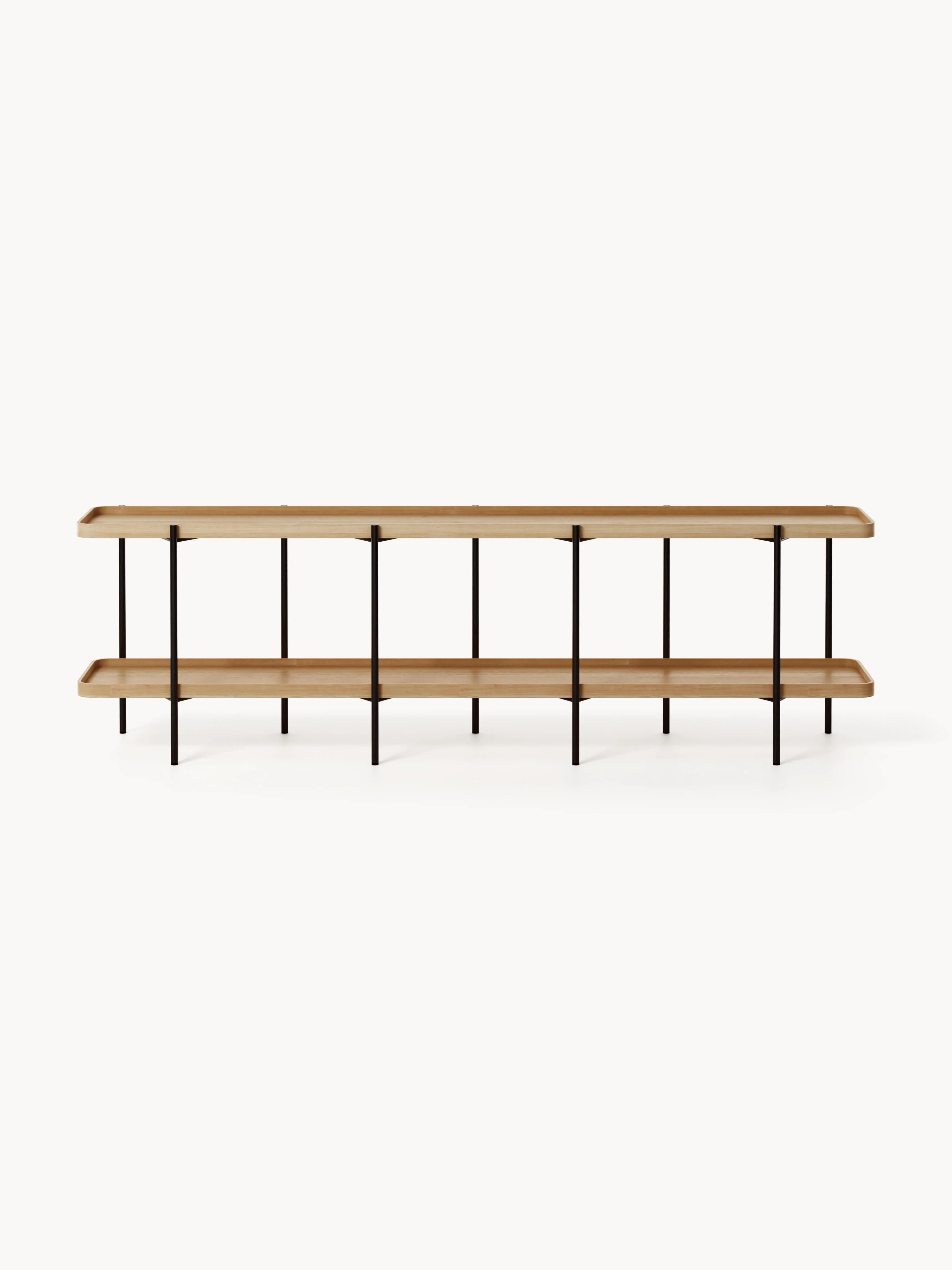 Lage houten wandkast Renee HELL 2