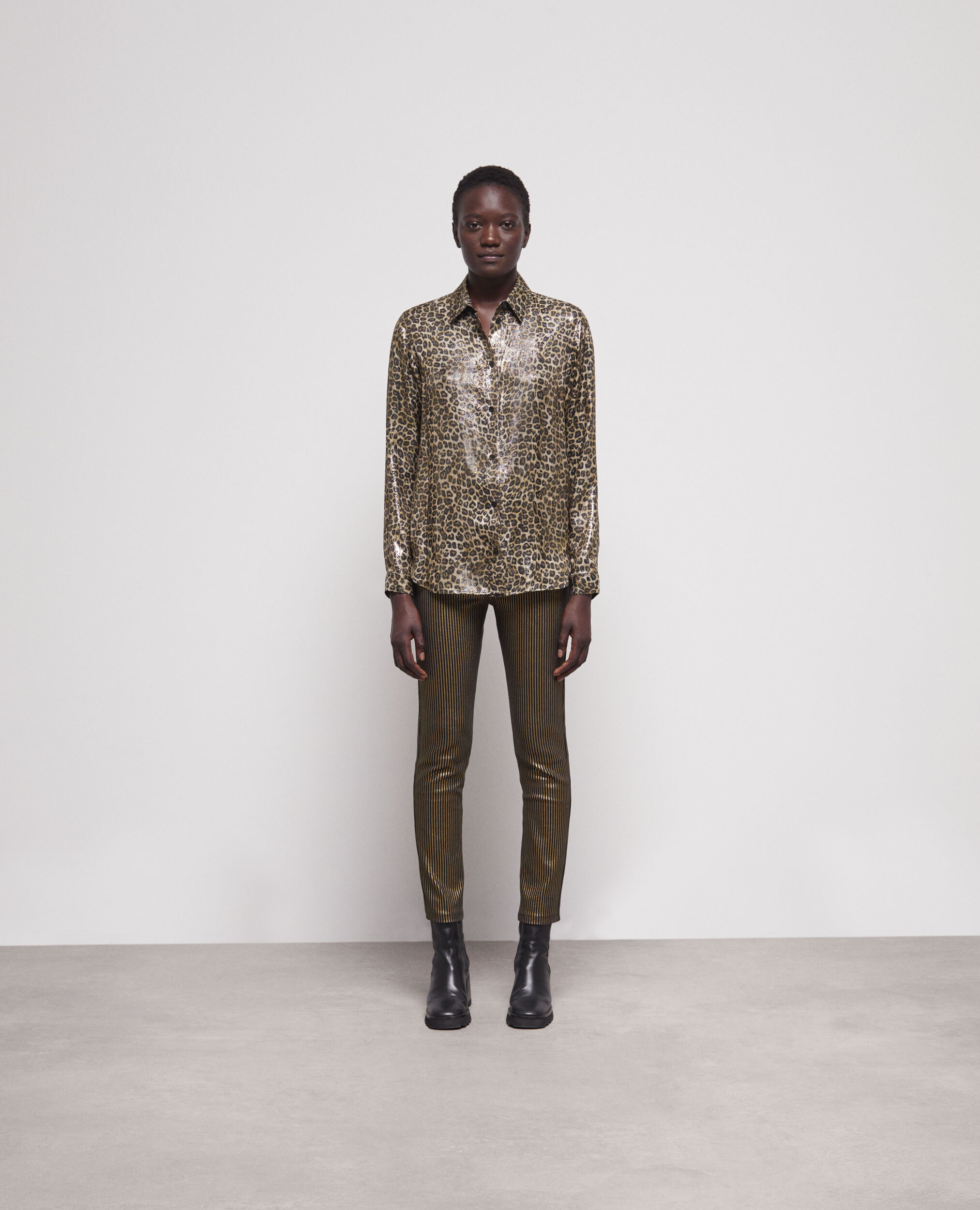 Chemise fluide léopard
