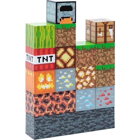Minecraft lampe - multifarvet
