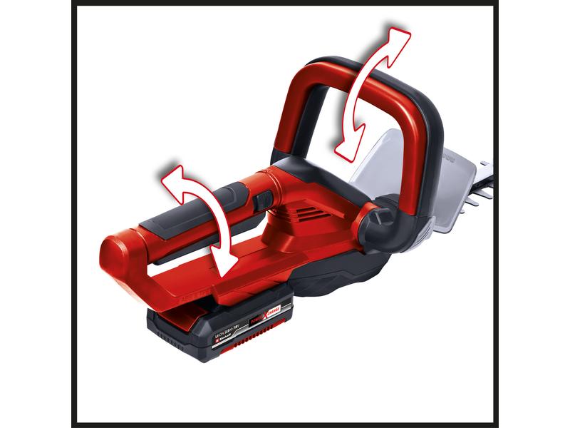 Einhell Akku-Heckenschere GE-CH 1855/1 Li Set Heckenschneider mit 1x 2.5Ah PXC Akku und Ladegerät