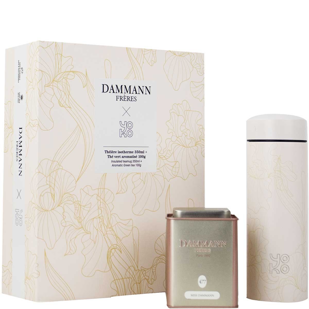 Coffret Thé vert & théière - Dammann Frères x Yoko Design