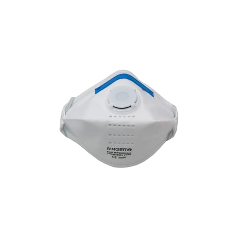 Demi-masque pliable horizontal à valve FFP3 NR D Singer