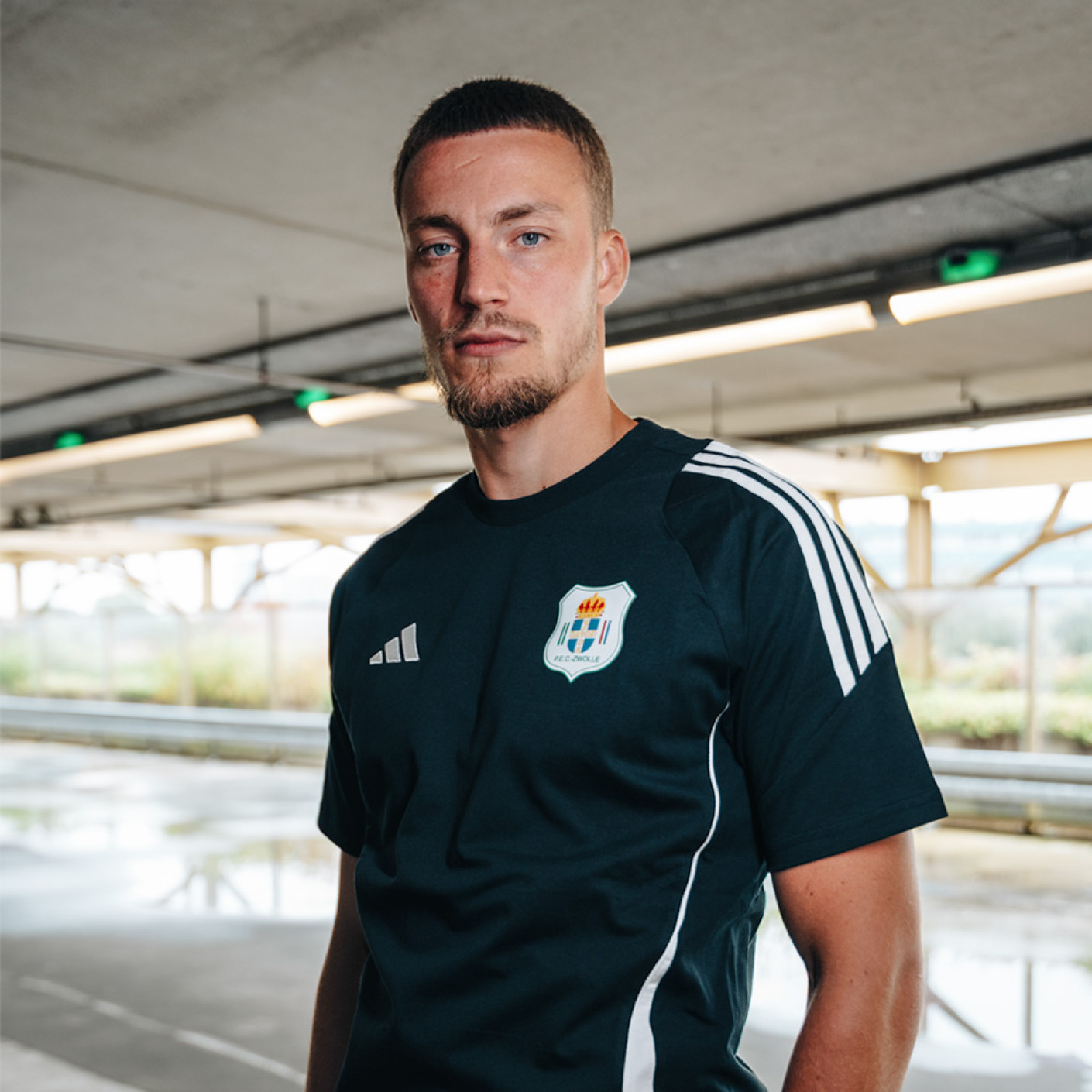 Adidas PEC Zwolle Lifestyle T-Shirt 2024-2025 Zwart Wit
