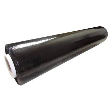 Livepac Office Stretchfolie 500mm 300m Strechfolie opak schwarz 23my