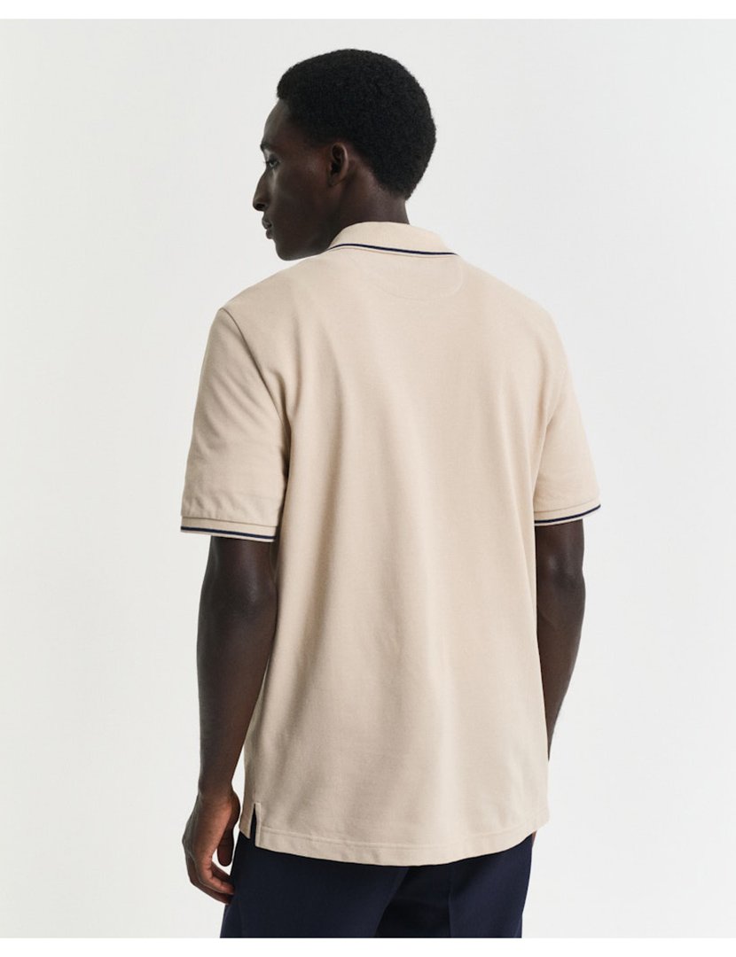Beige Mens Polo