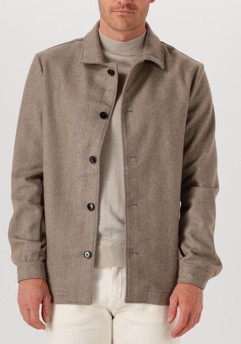 beige profuomo overshirt overshirt hb small