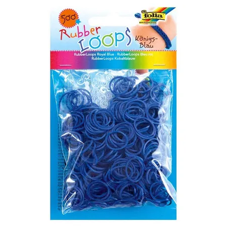 Folia Rubber Loops 500 Stück in königsblau