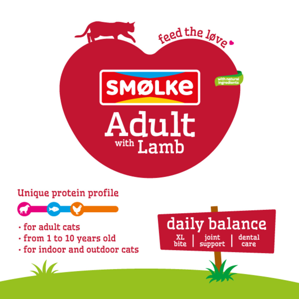 Smolke Kattenvoer Adult Lam4 kg