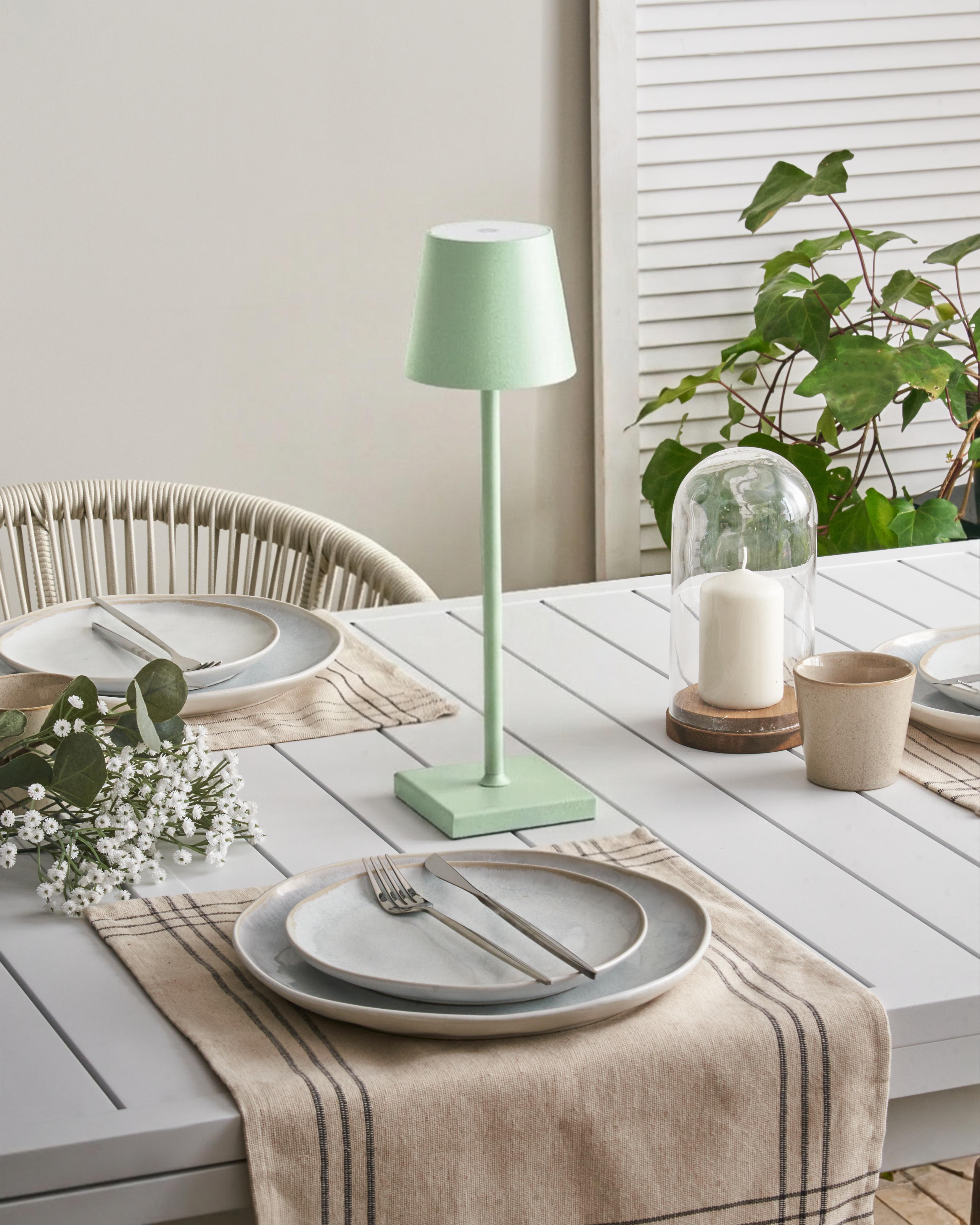 LED draadloze tafellamp BACEIRO Metaal Lichtgroen