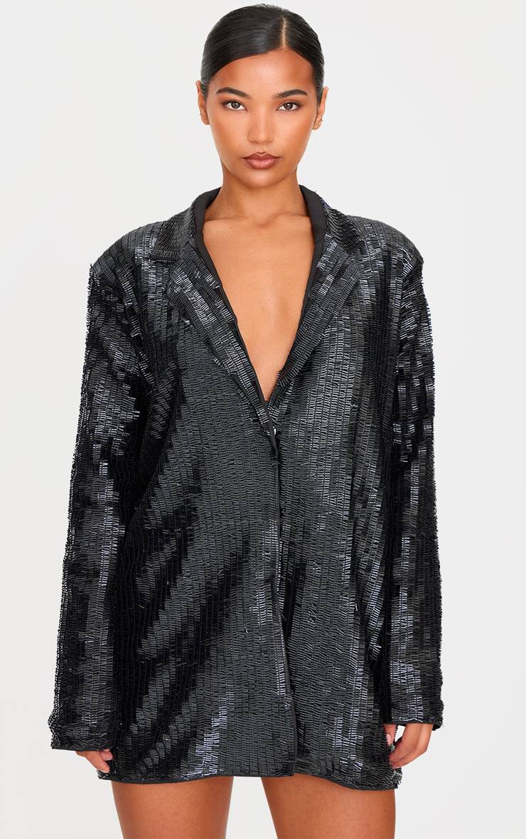 Robe Blazer Ornée De Diamants