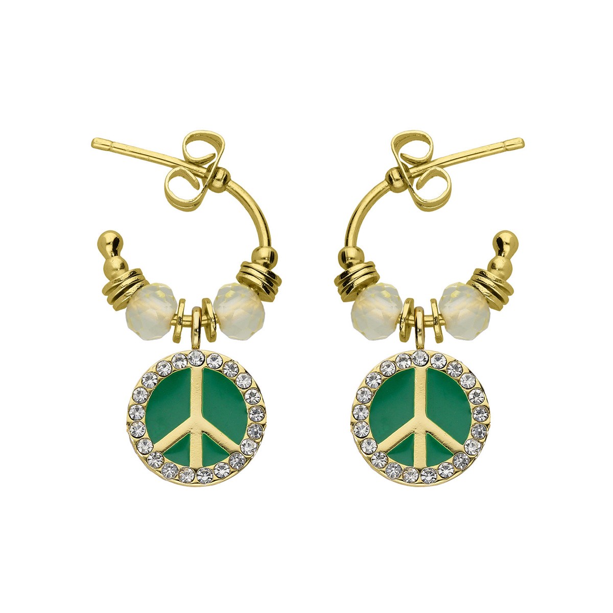 Boucles d'oreilles Hipanema Hayley green