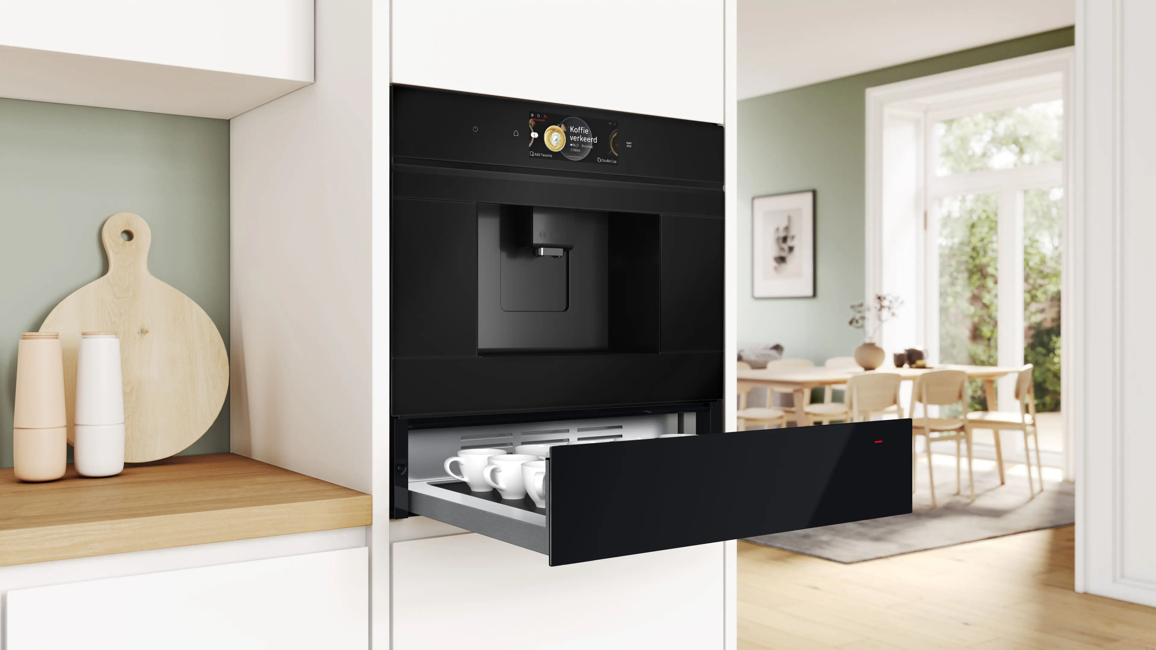 Serie 8 Warmhoudlade 60 x 14 cm Zwart