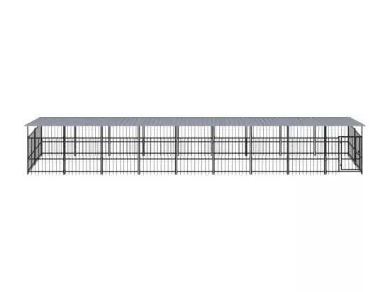 Chenil cage enclos pac noire 879 x 198 x 128 cm 02_0041750