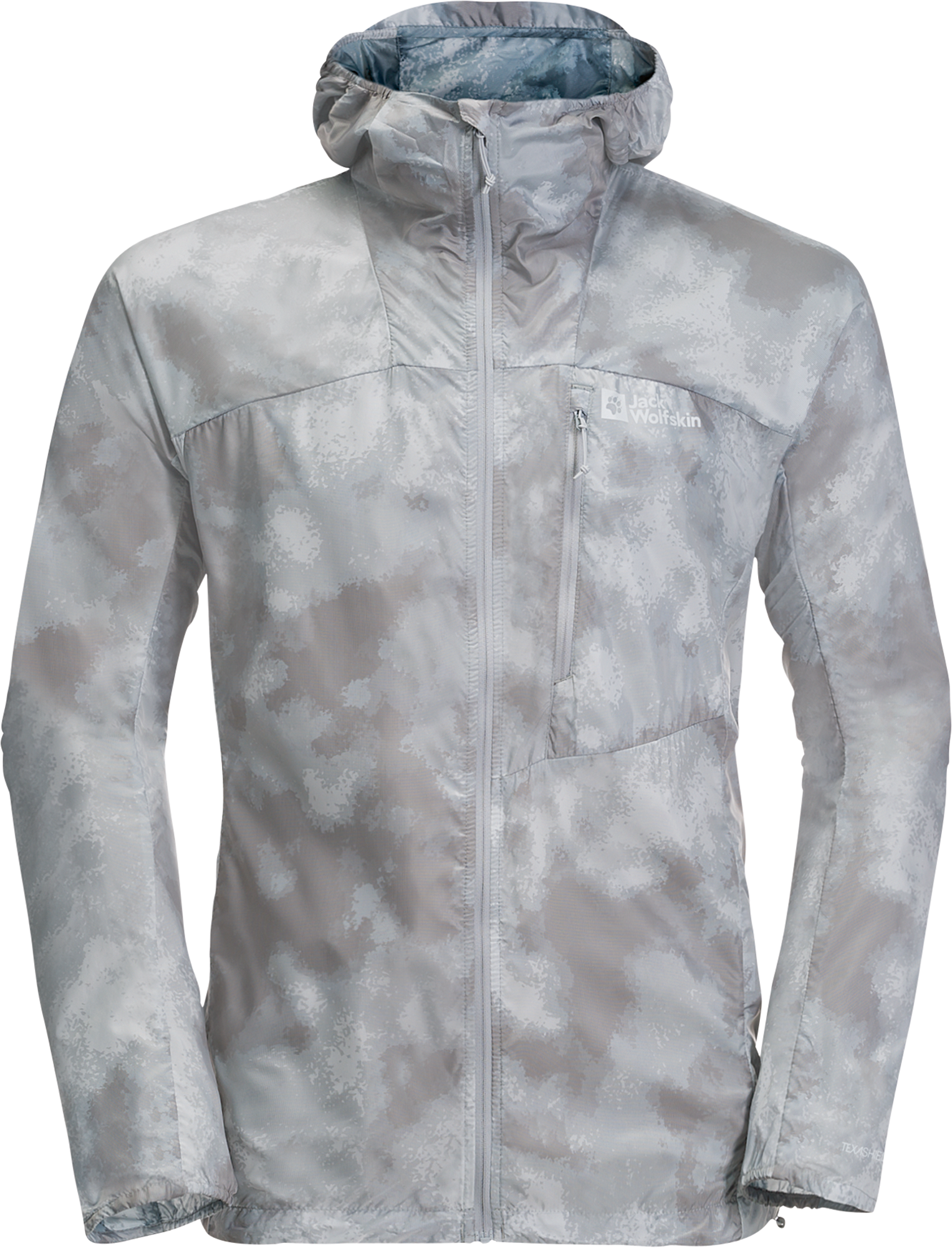 Jack Wolfskin Prelight Windbreaker Herren Windjacke silver grey all over