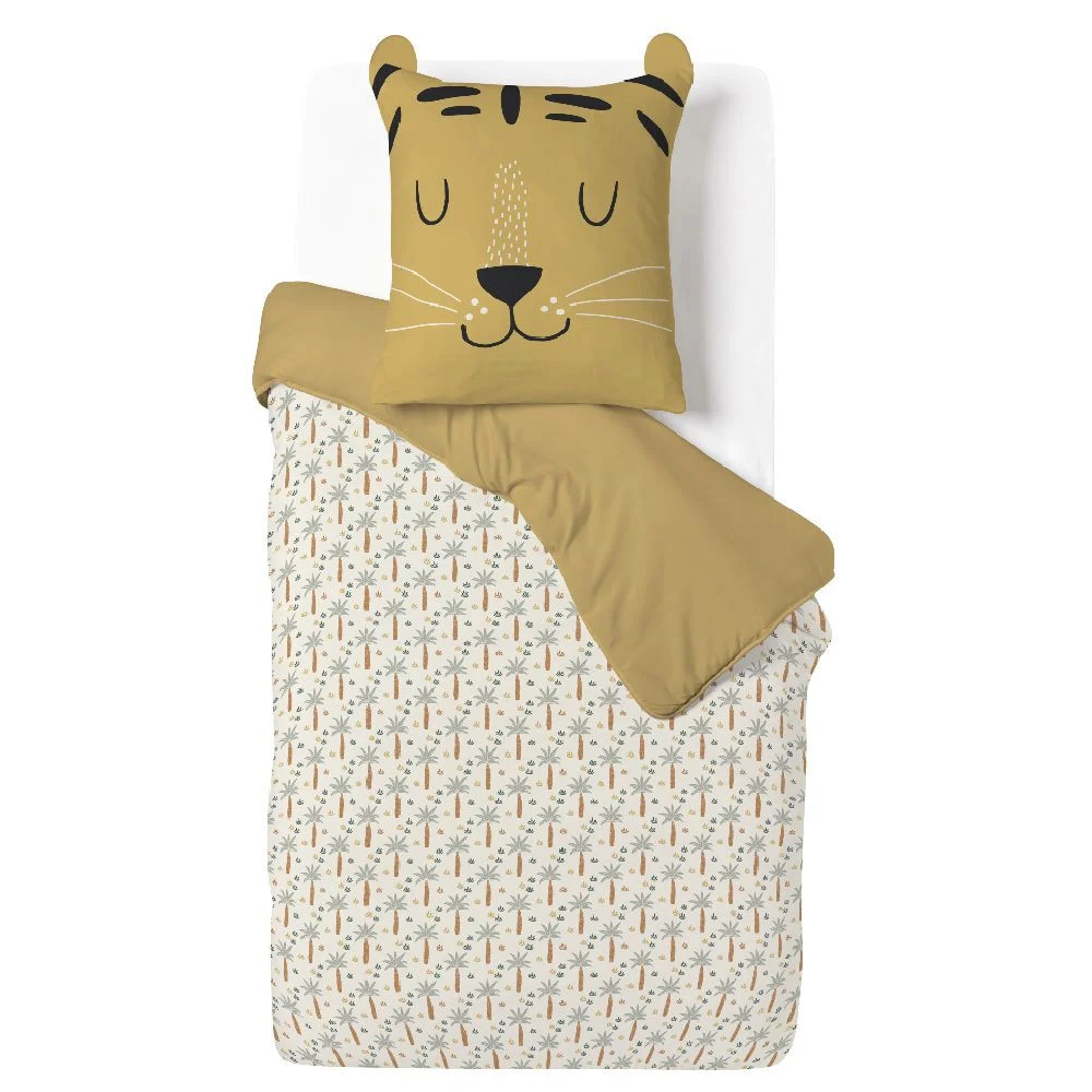 Parure de lit 1 personne 140x200cm finition bouton