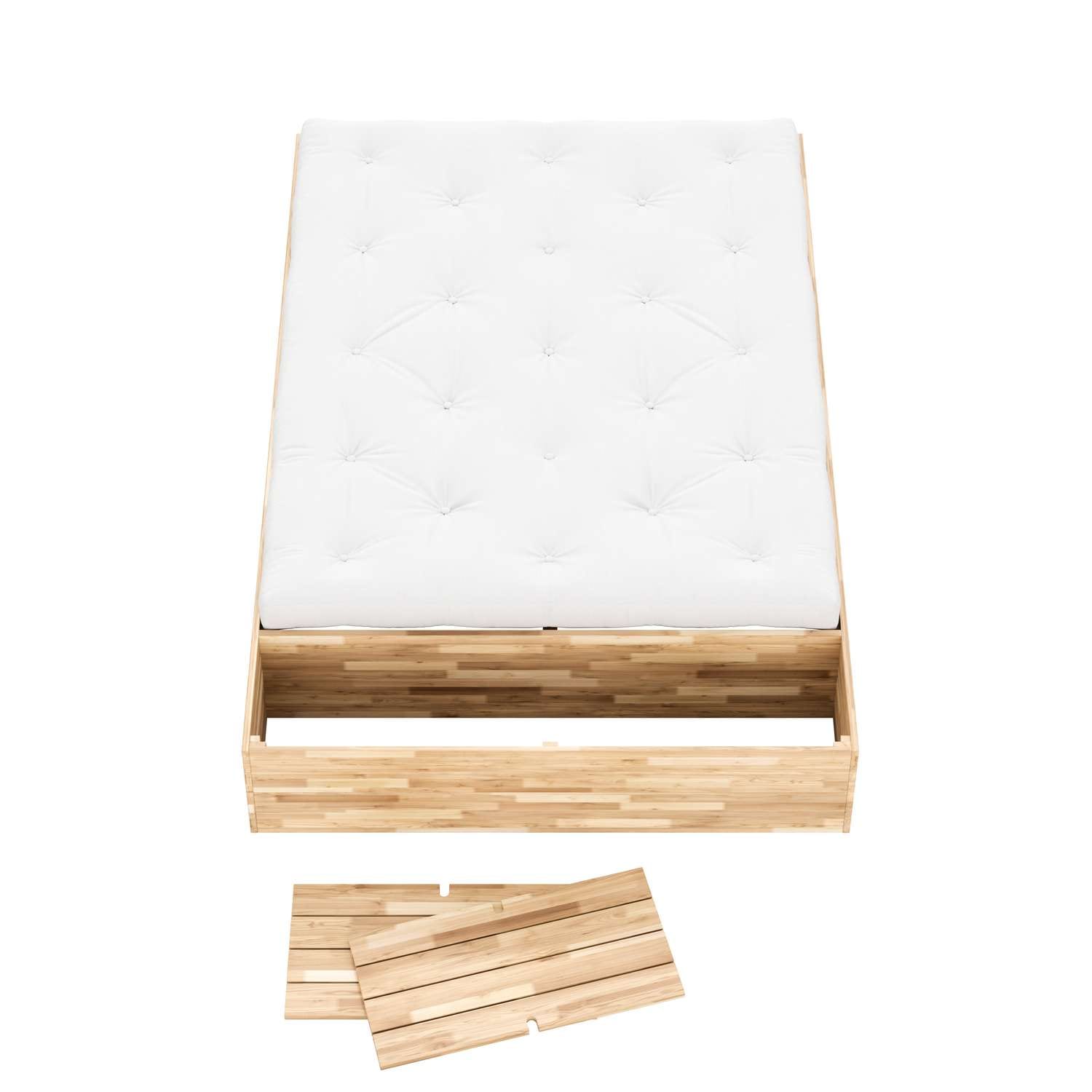 Karup Design Bettgestell »Basement Bed, Stauraumbett, Bett optional mit oder ohne Sitzbank« Bett mit integriertem Stauraum, inkl Lattenrost, FSC®zertifiert