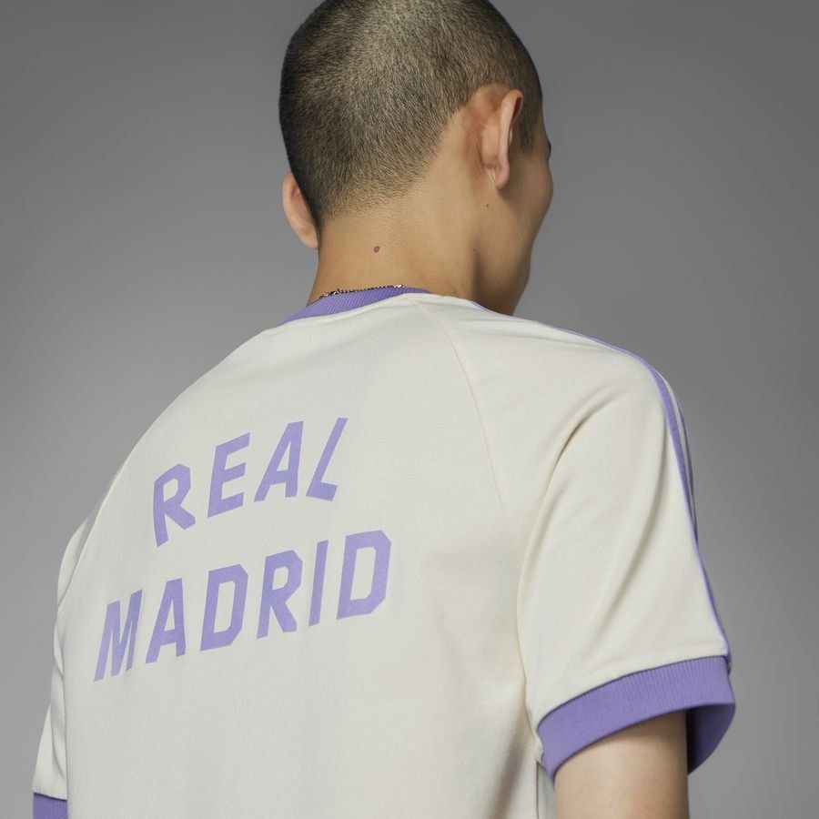 Real Madrid T-Shirt OG 3-Stripes - Blanc/Magic Lilac