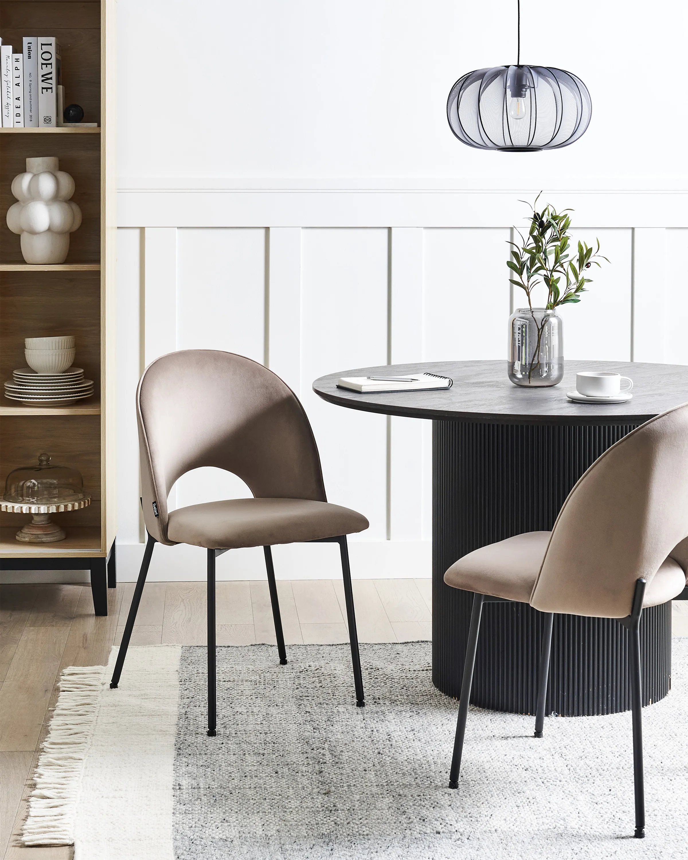 Set van 2 eetkamerstoelen COVELO Taupe