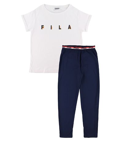 Fila Natt?j - Hvid/Navy m. Logo