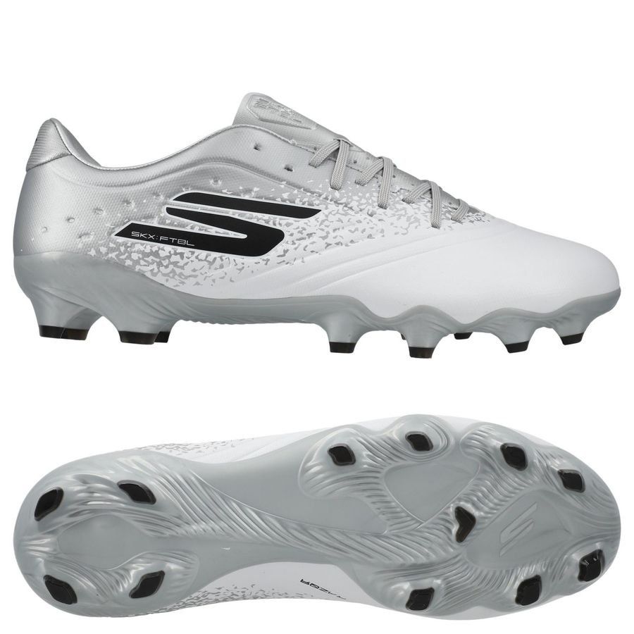 Skechers Razor 1.5 Academy FG Electrum - Blanc/Argenté