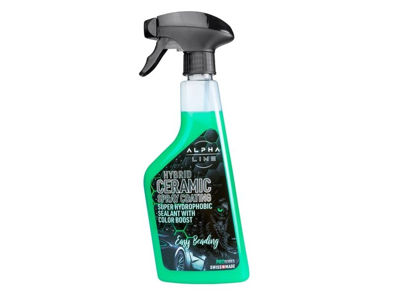 Alpha Line Hybrid Ceramic Spray Coating, Trigger à 500 ml Swiss Made, einfach zum Abperl-Effekt