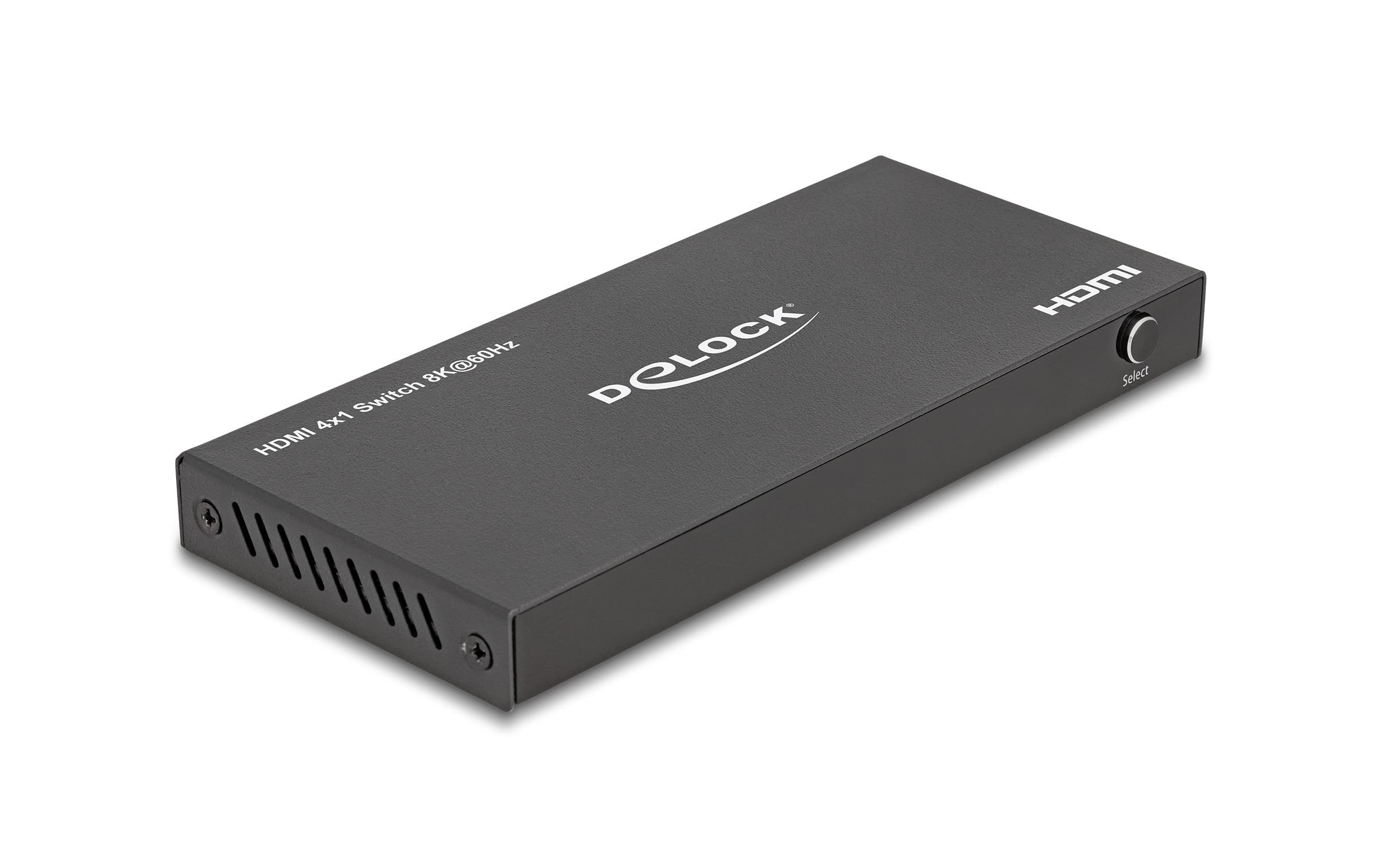 Switcher HDMI 8K 60Hz 4 x HDMI in zu 1 x HDMI outDelock HDMI Switch 4 x HDMI in zu 1 x HDMI out 8K 60 Hz