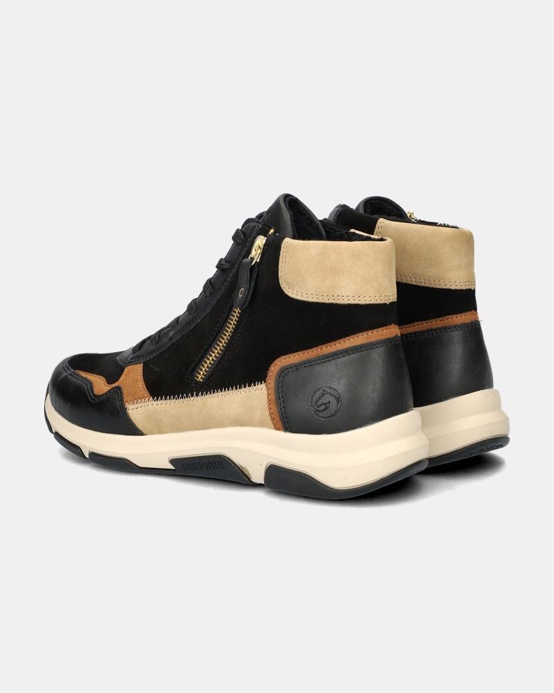 Remonte Hoge sneakers  - zwart