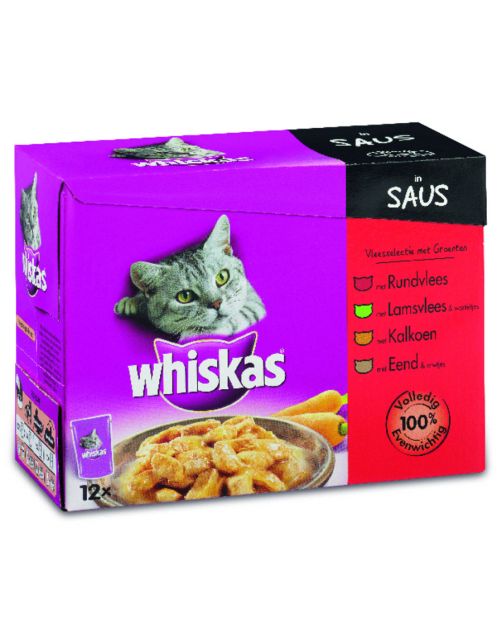 Whiskas Multipack Maaltijdzakjes Adult - Kattenvoer