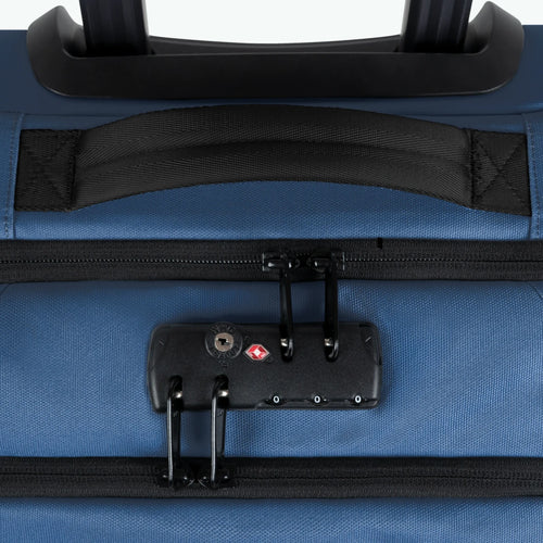 Valise souple 2 roues large Shiraz bleu