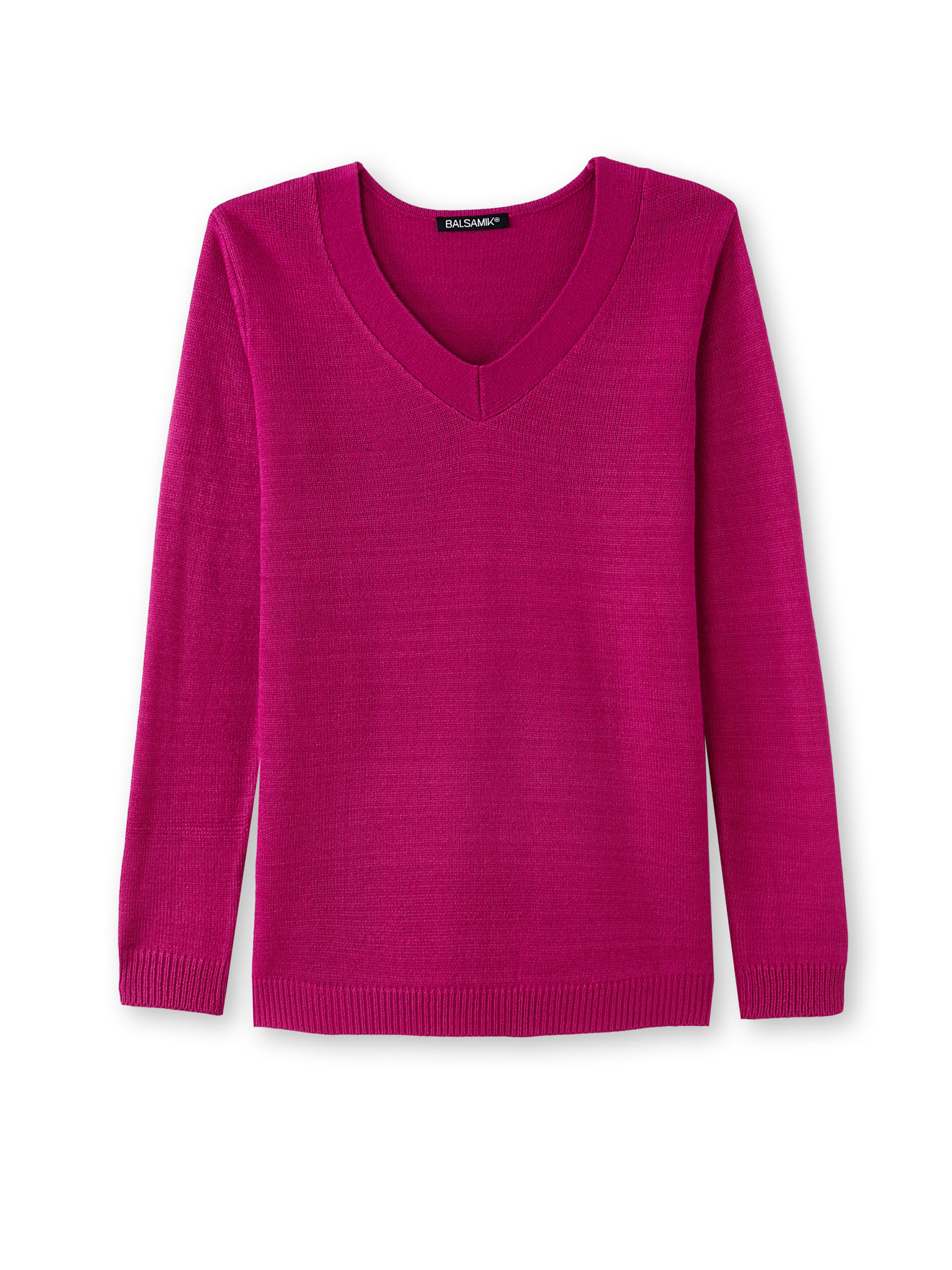 Pull encolure V manches longues