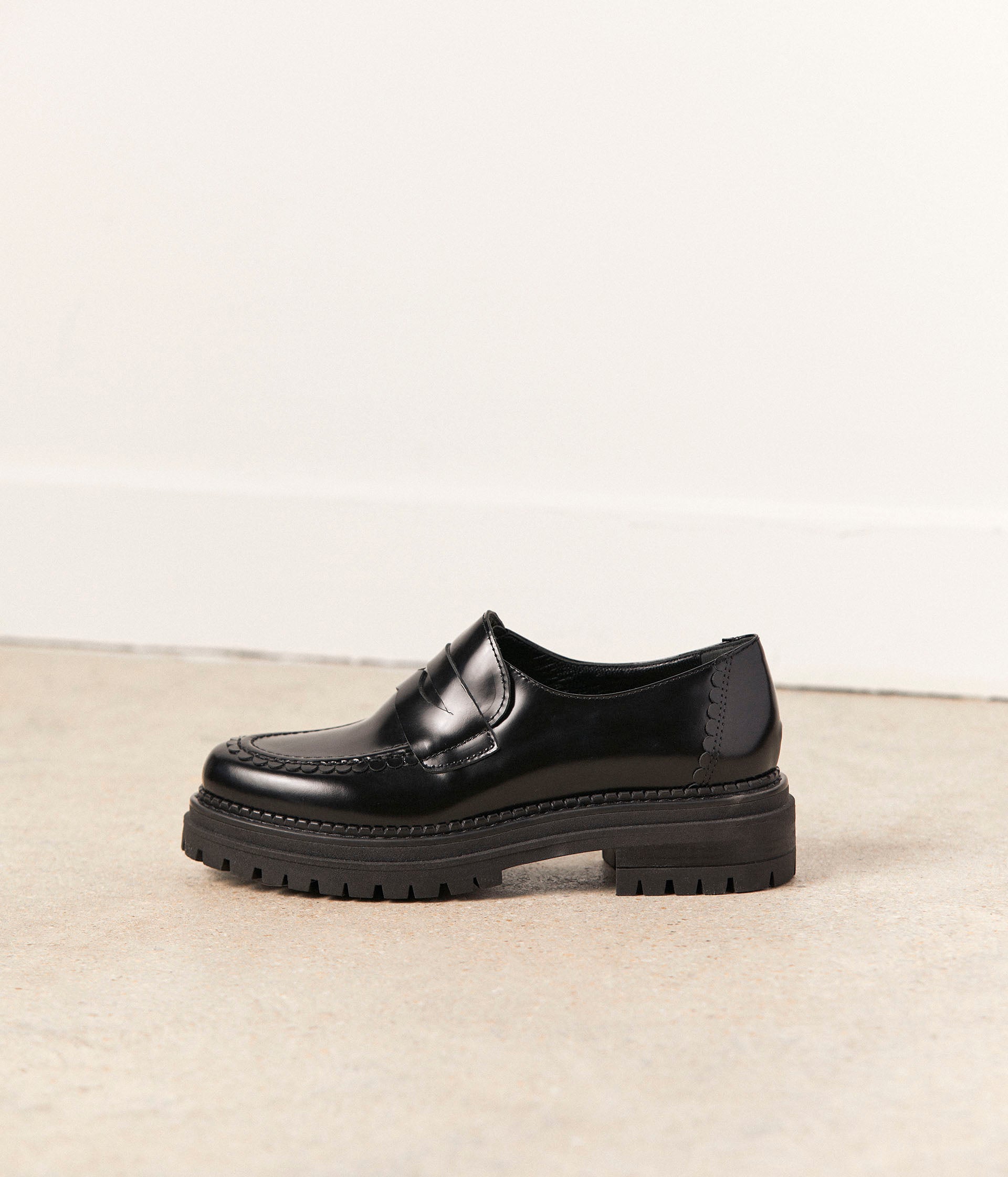 Mocassins noirs Armande