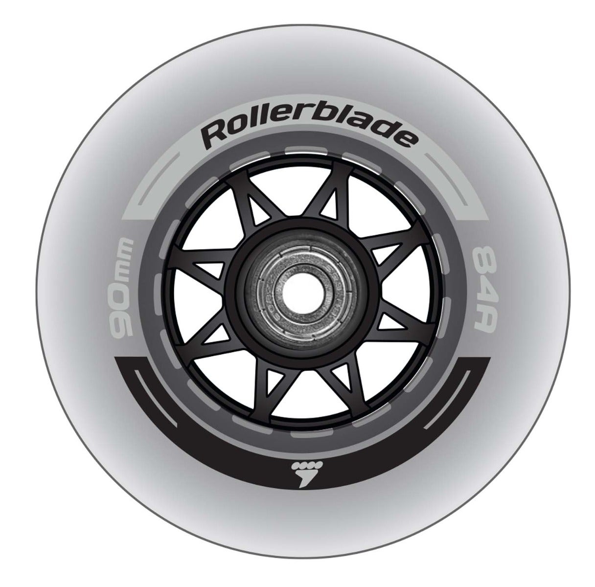 Rollerblade  Rollerblade Wielen 90mm/SG9 Bearing XT 8-Pack