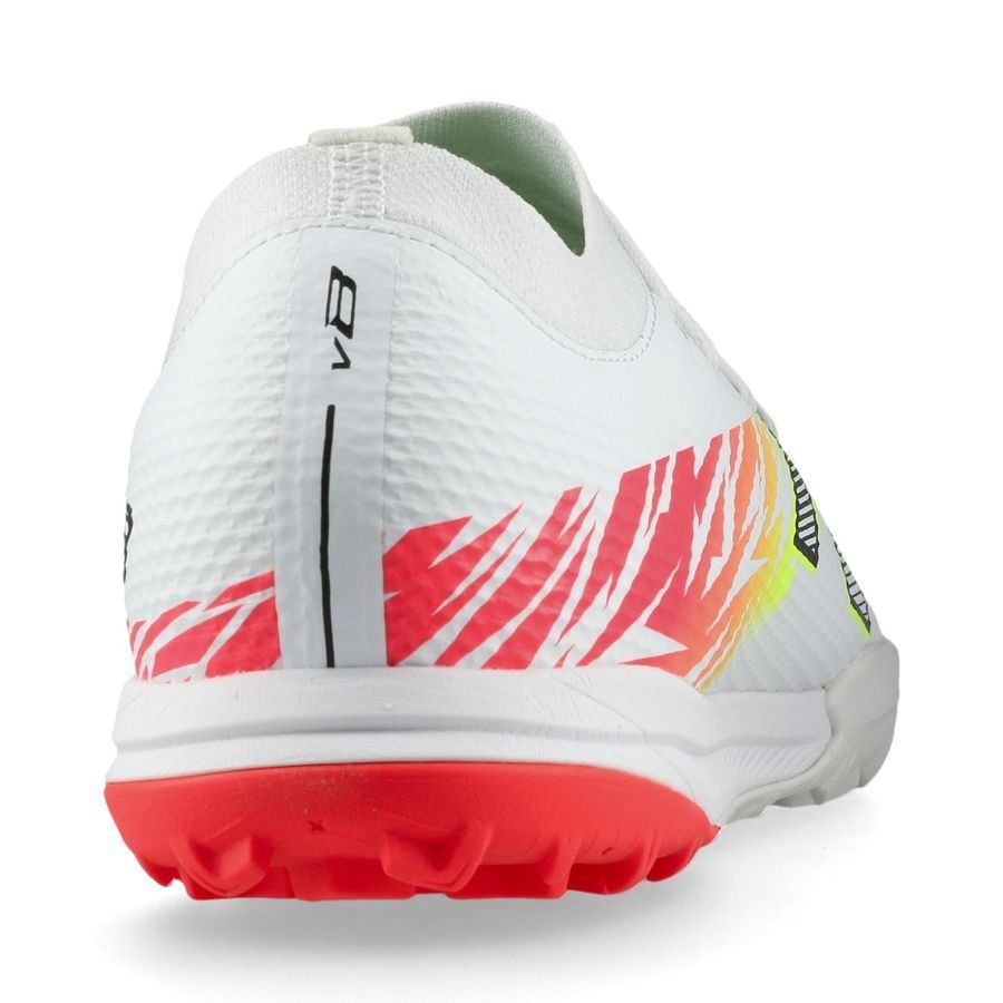 New Balance Furon V8 Team TF Flash Point - Blanc/Rouge/Argenté