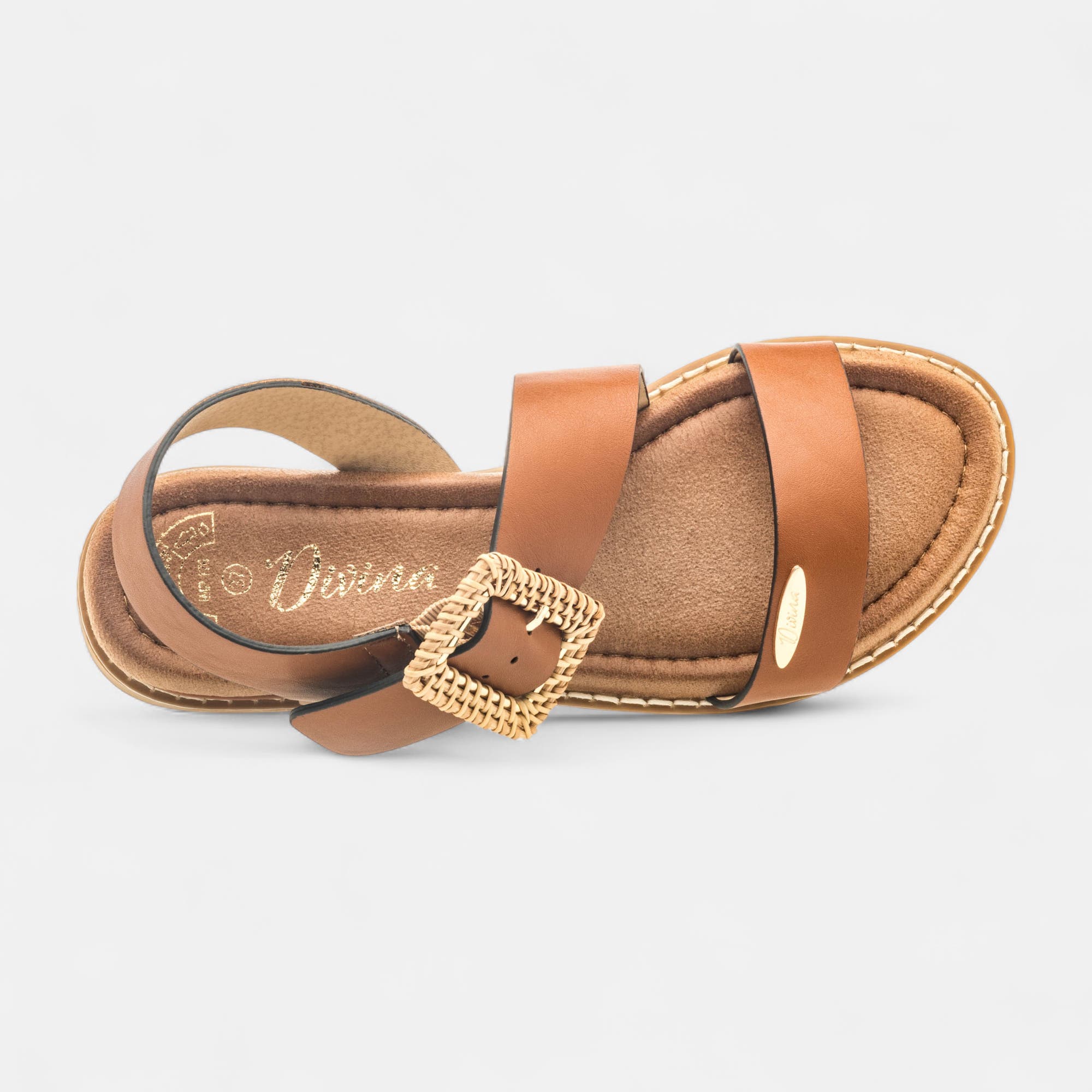Sandales Femme cognac