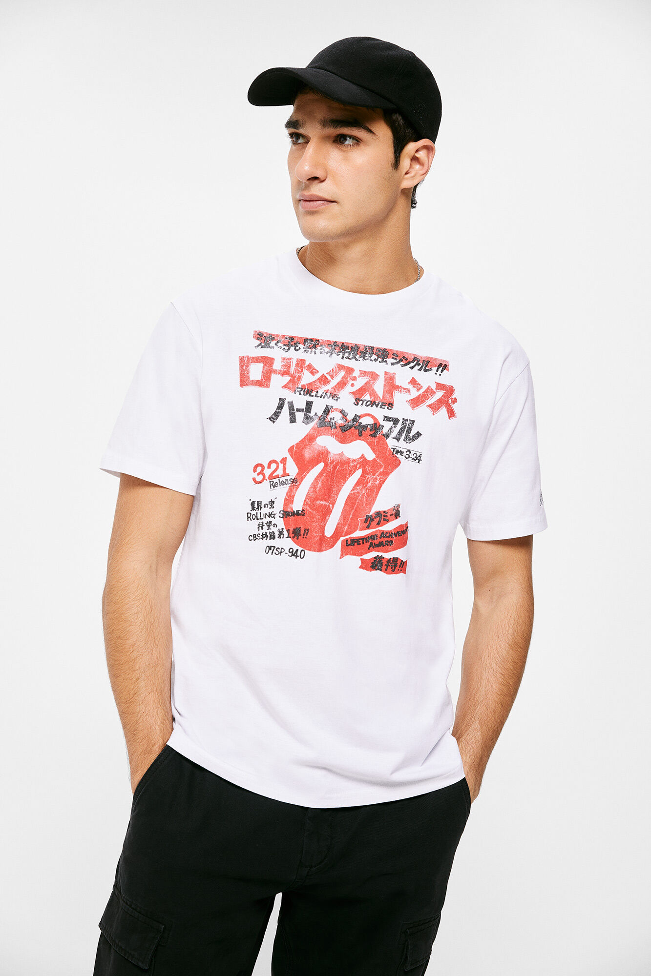 Camiseta Rolling Stones - branca