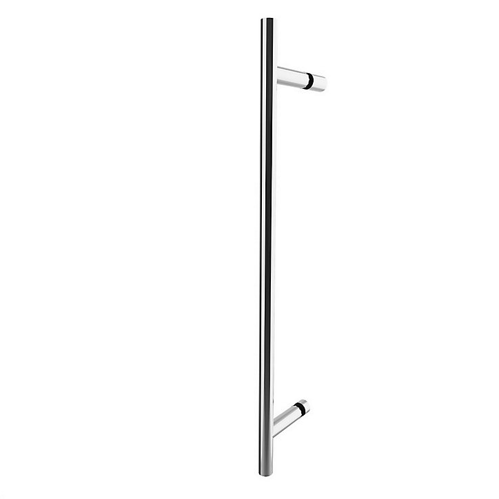 Porte de douche pivotante sur élément fixe Schulte NewStyle profilé aspect chromé l.90 x H.192 cm