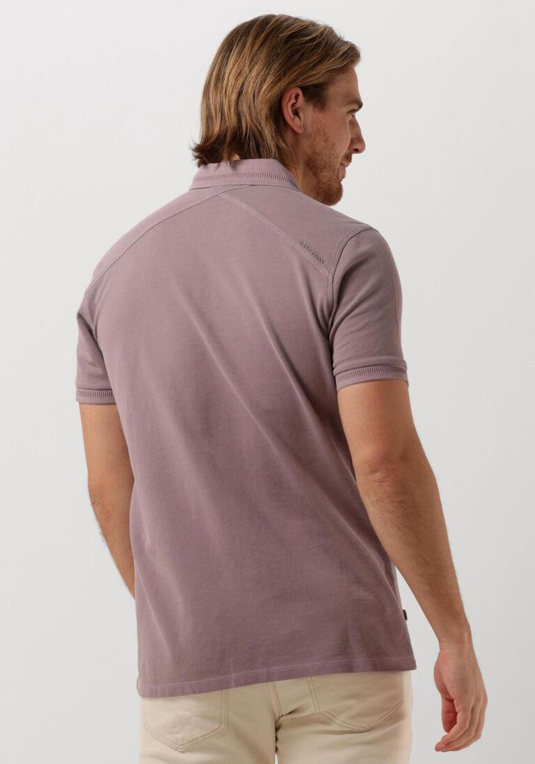 CAST IRON paarse cast iron polo short sleeve polo injected cotton pique
