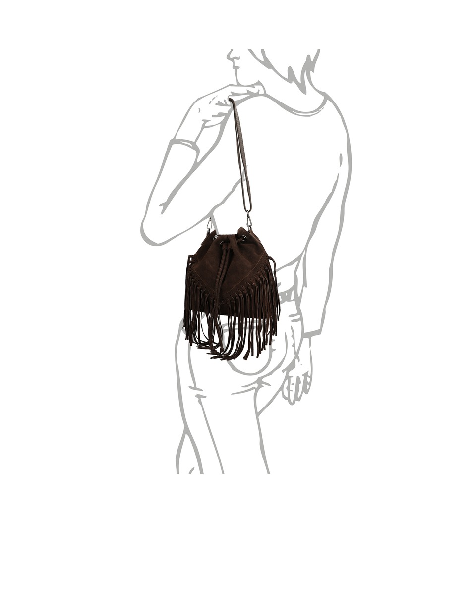 Veloursleder Tasche