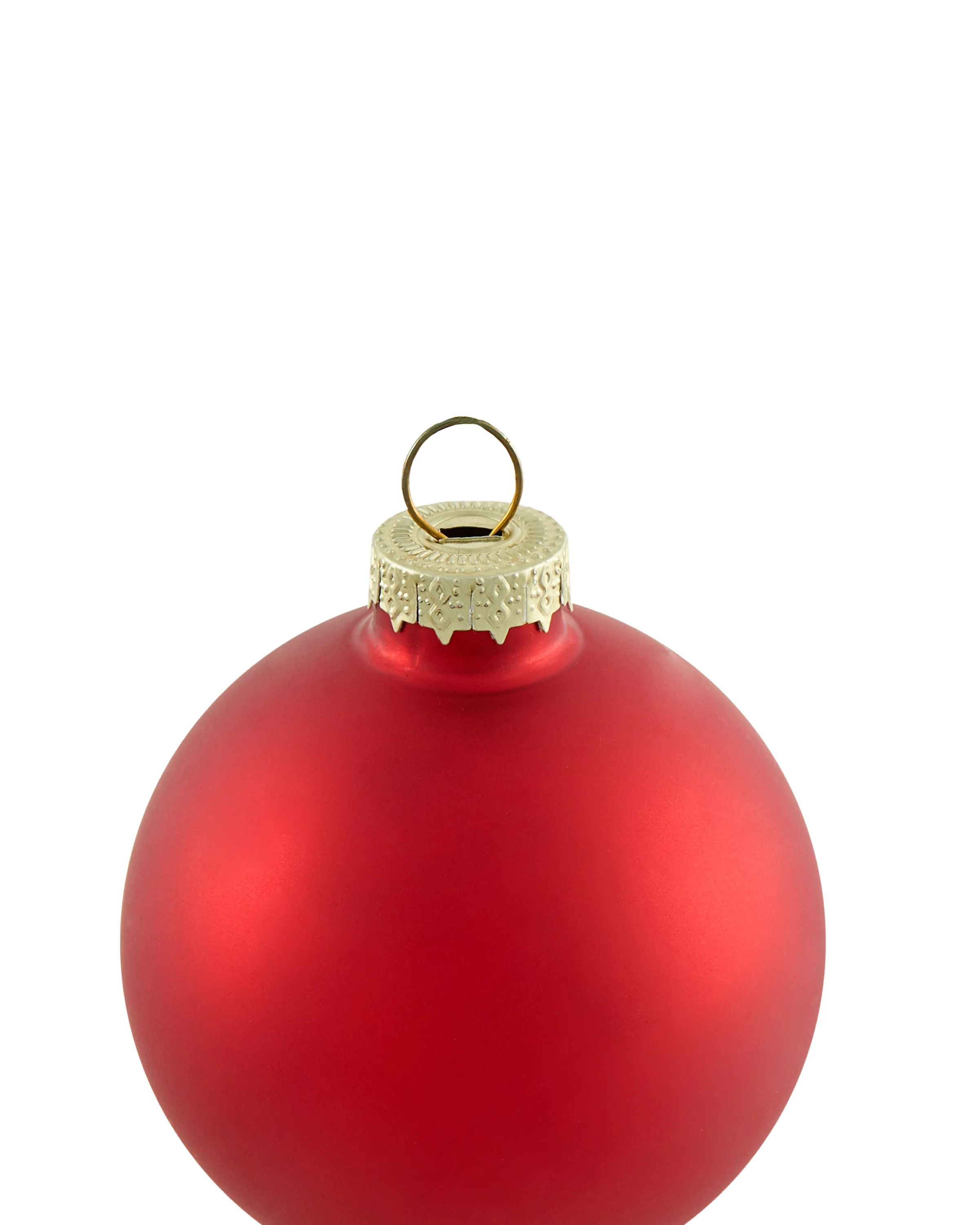 Set van 50 kerstballen SNOWFLAKE Glas Rood/wit