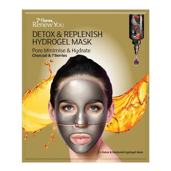 Máscara Facial Hidrogel Detox Carvão E Bagas