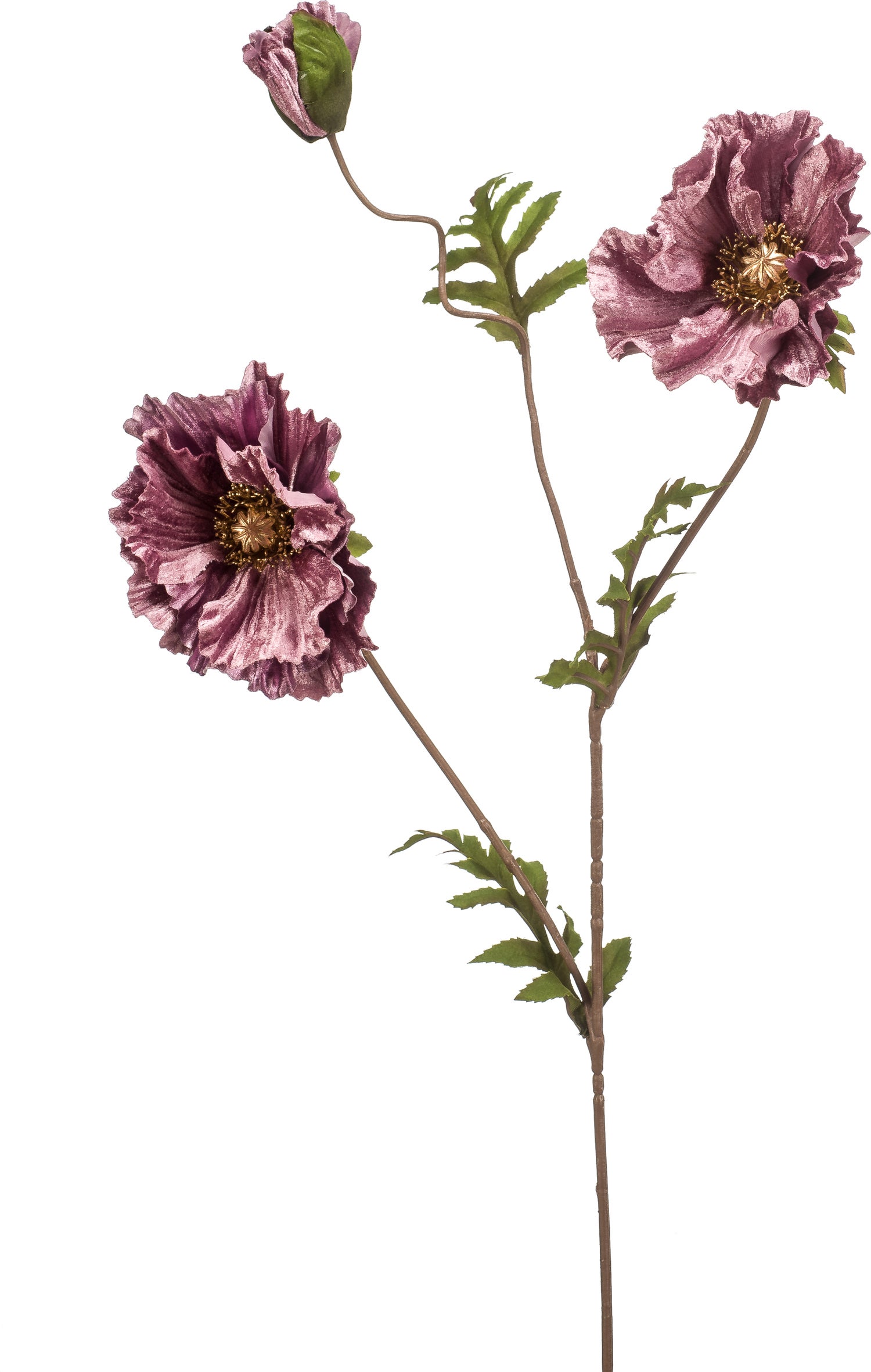 Emerald kunstbloem Papaver paars 87 cm