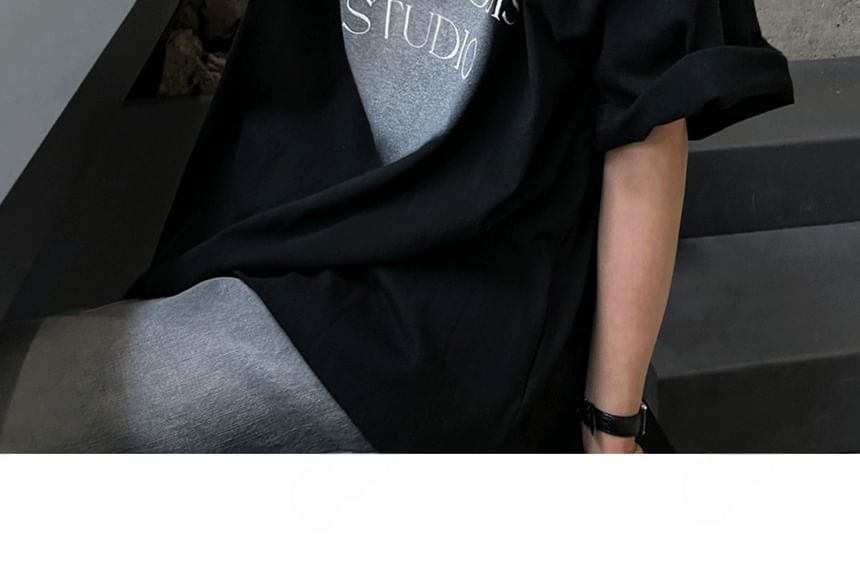 SeoulPop - T-shirt met korte mouwen en losse pasvorm