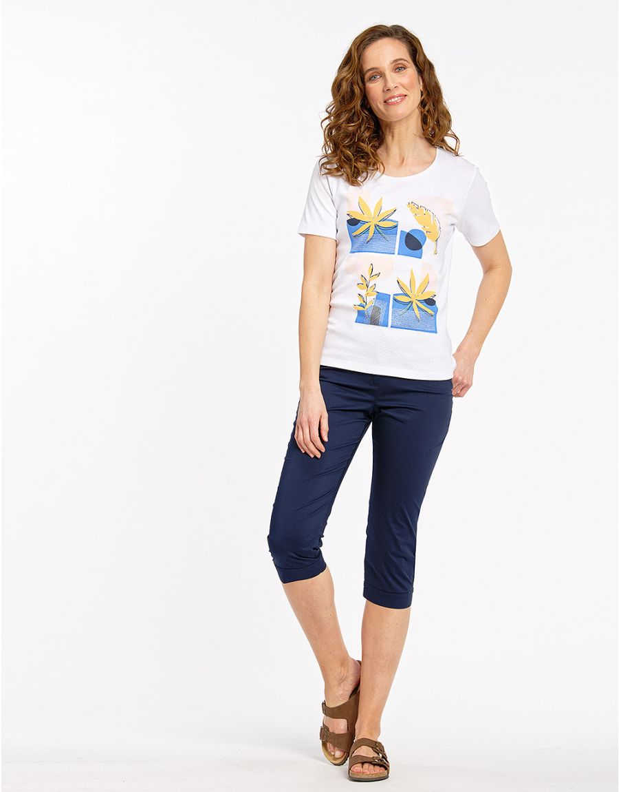 T-shirt blanc estival